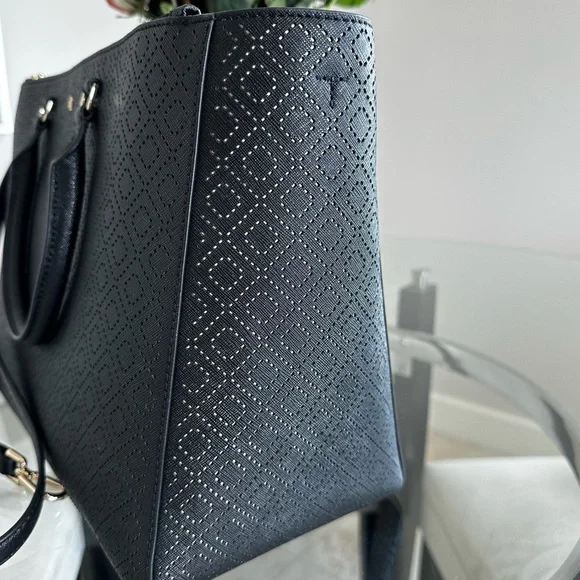 Tory Burch Robinson Perforated Convertible Satchel - Picture 3 of 11